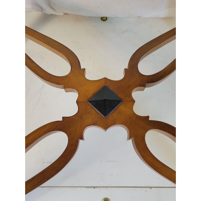 1940s Traditional Pair of Custom-Made American Maple , Bird's Eye Maple Tables For Sale - Image 11 of 11