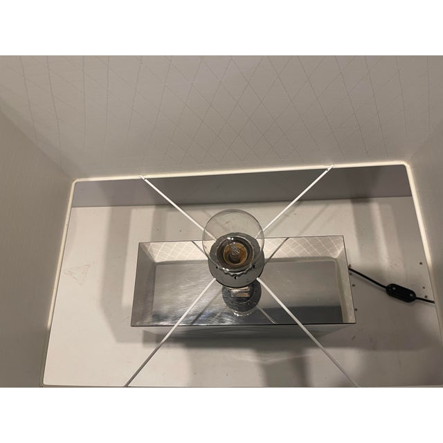 Large Architectural Chrome Table Lamp, 1970s For Sale - Image 10 of 15