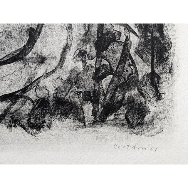 André Cottavoz, Self-portrait 1961, Hand-signed and dated Lithograph on Arches paper, Epreuve d'Artiste/Artist proof....