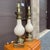 Stiffel Vintage Stiffel Beige Porcelain and Brass Table Lamps - A Pair For Sale - Image 4 of 18