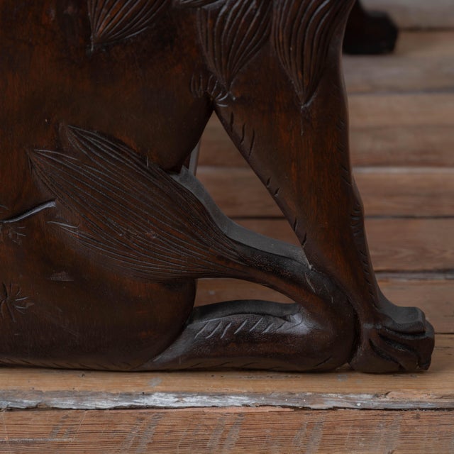 Victorian Carved Lion Library Steps, 19th Century For Sale - Image 9 of 13