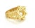 Hallmark: 417 (10k) ASK Material: 10k yellow gold Measurement: top: 15.8mm across x 16.9mm wide x 5mm high Ring Size: 8.5...