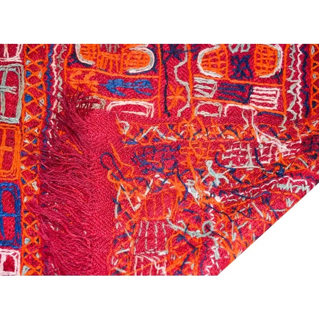 Vintage Late 20th Century Iraqi Embroidered Panel For Sale - Image 11 of 13