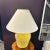 Mid-Century Modern Palm Beach Hollywood Regency Yellow Ginger Jar Lamp With Custom Shade For Sale - Image 3 of 9