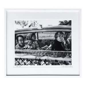 1980s Eric Kroll Photograph of Andy Warhol, Keith Haring, Kenny Scharf and Family