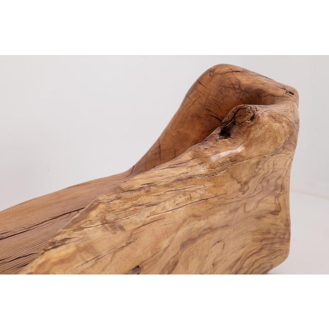 Carved Wood Bench by Logniture For Sale - Image 11 of 18