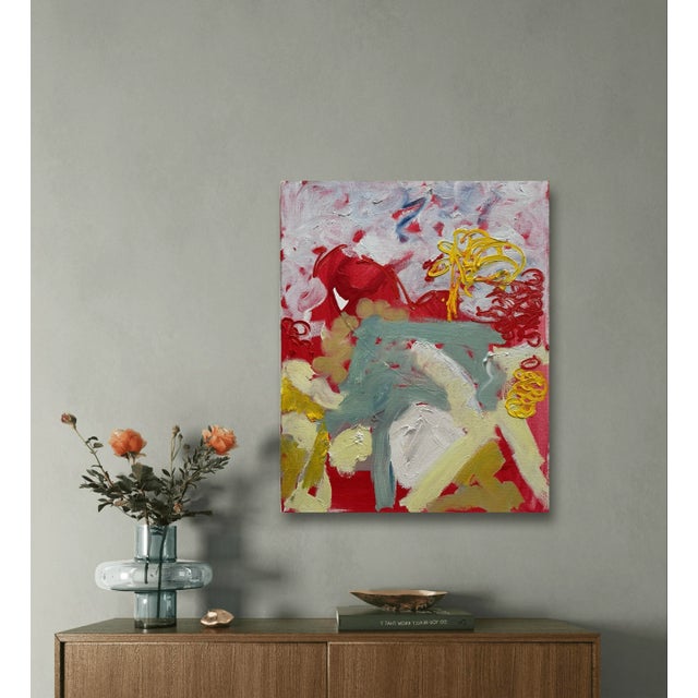 Abstract Matthew Izzo Abstract Oil Painting on Canvas 16" X 20" For Sale - Image 3 of 5