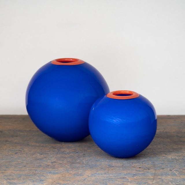 Swedish Vases by Martti Rytkonen for Kosta Boda, 1980s, Set of 2 For Sale - Image 10 of 10