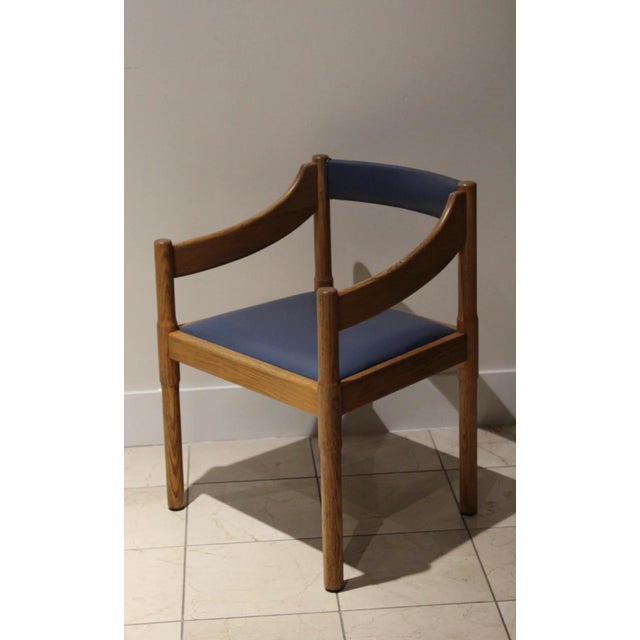 Brown Vintage Postmodern Oak Armchairs | Sculptural Barrel Back Dining Chairs | Pair For Sale - Image 8 of 8