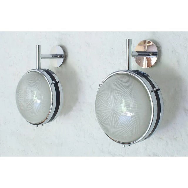 Wall Lights by Studio BBPR for Artemide, Set of 2, in Very Good conditions. Designed 1970 to 1979 This piece is designed...