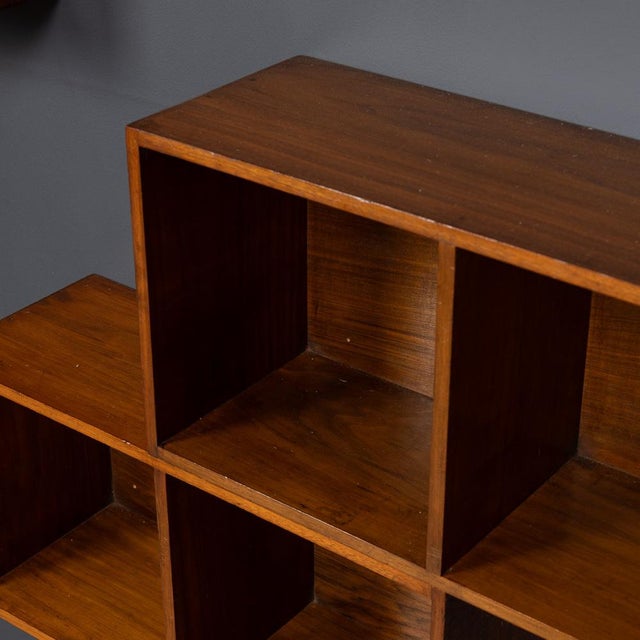 20th Century English Walnut Modular Shelving Boxes by Unix, 1960s, Set of 12 For Sale - Image 9 of 13