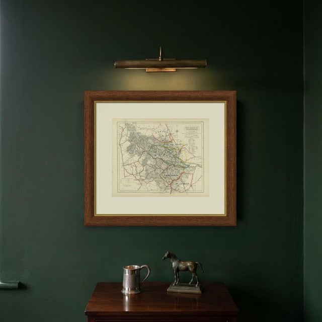 Paper Hobson Fox Hunting Map of Yorkshire West Riding, Bramham Moor Hunt, 1870 For Sale - Image 7 of 9