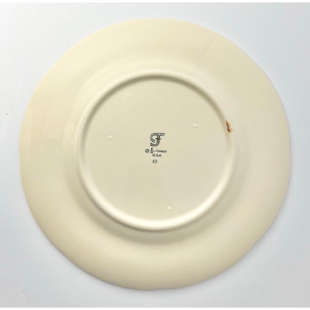 Franciscan China 1970s Franciscan “Apple” Set of 11 Earthenware Salad Plates For Sale - Image 4 of 5