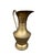 Traditional Vintage Middle Eastern Brass Pitcher – Large Hand‑Hammered For Sale - Image 3 of 8