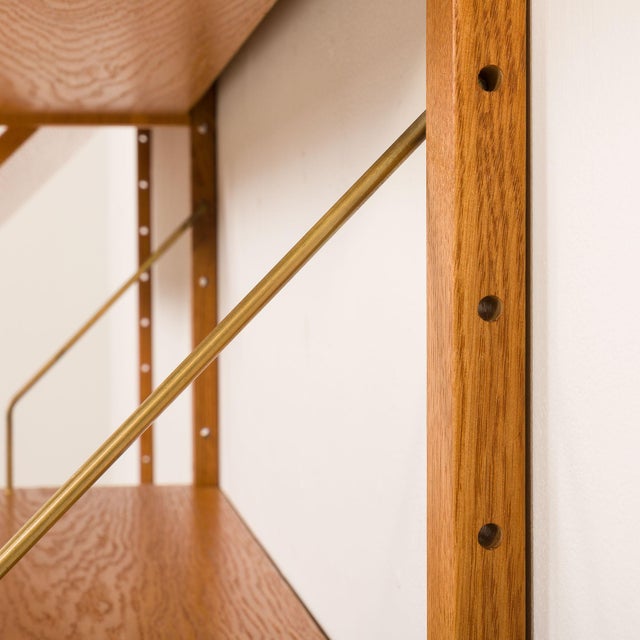 PS System Oak Wall Unit from Randers Møbelfabrik, 1970s For Sale - Image 11 of 16