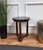 Traditional French Empire Gueridon Side Table with Tripod Columns Brass and Marble Top, 1890s For Sale - Image 3 of 7