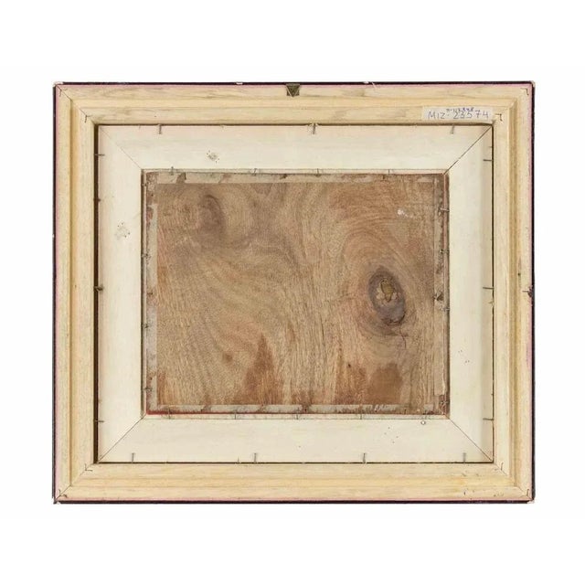 Mountain House is an original modern artwork realized by Artist of the mid-20th century. Mixed colored tempera on board....