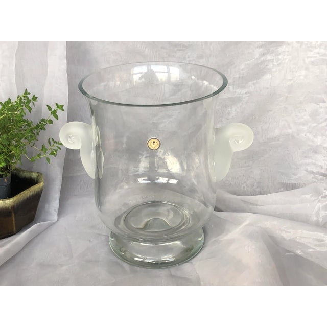 Hand Blown Glass Crystal Ice Bucket For Sale - Image 13 of 13