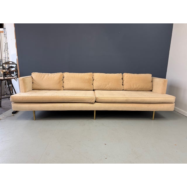 Textile 1950s Model 4907 Sofa Attributed to Edward Wormley for Dunbar For Sale - Image 7 of 8