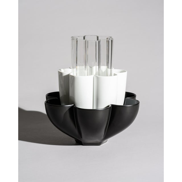 Rosenthal studio-line "trinidad" modular three-piece vase ensemble by t. B. Echevarria, germany, 1998 a remarkable modular...