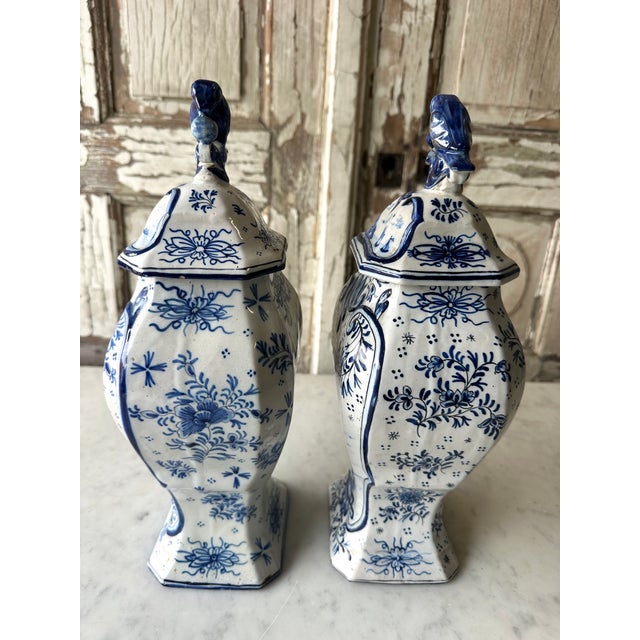 Vintage Vases in Earthenware, 1940s, Set of 2 For Sale - Image 6 of 8