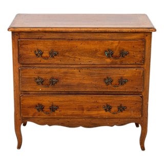 French Provincial Walnut Commode For Sale