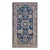 Traditional Handwoven Navy Blue Khotan Rug For Sale