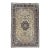 Vintage Hereke Rug 10x14 | Ivory, Blue & Dusty Pink Floral Medallion For Sale