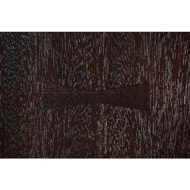 Organic Modern Dining Table in Solid Ebonized African Sapale Mahogany by Mark Leblanc, Usa, C. 2023 For Sale - Image 9 of 12