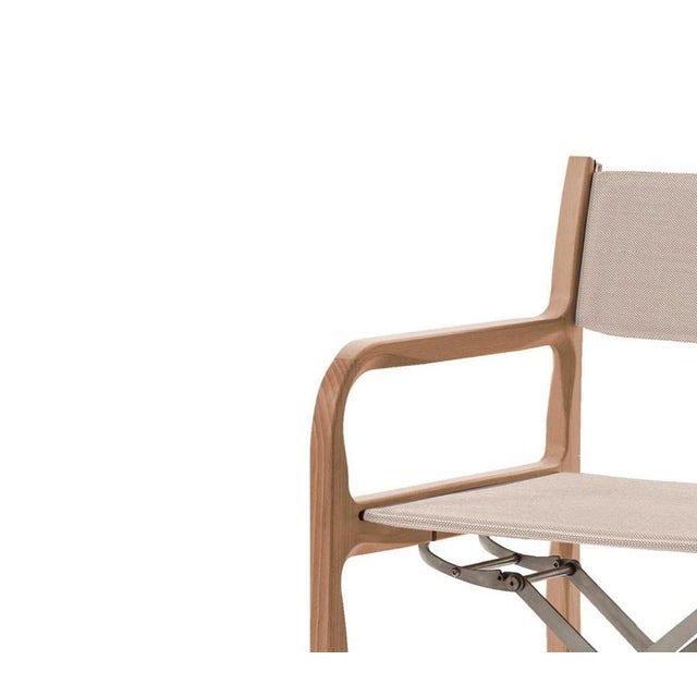 Textile Unicredit Pavillon Project Wood Chair by Michele De Lucchi for Cassina For Sale - Image 7 of 8