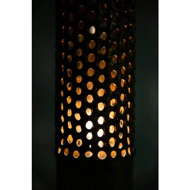 Goldenrod Swedish Table Lamp by Pierre Forsell for Skultuna, 1950s For Sale - Image 8 of 10