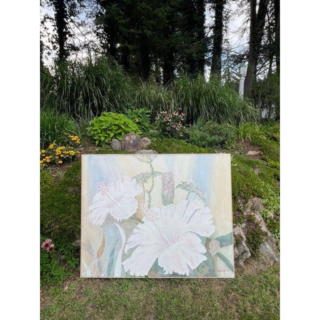 Large 1990's Acrylic Painting by Vivian Angel For Sale In New York - Image 6 of 18
