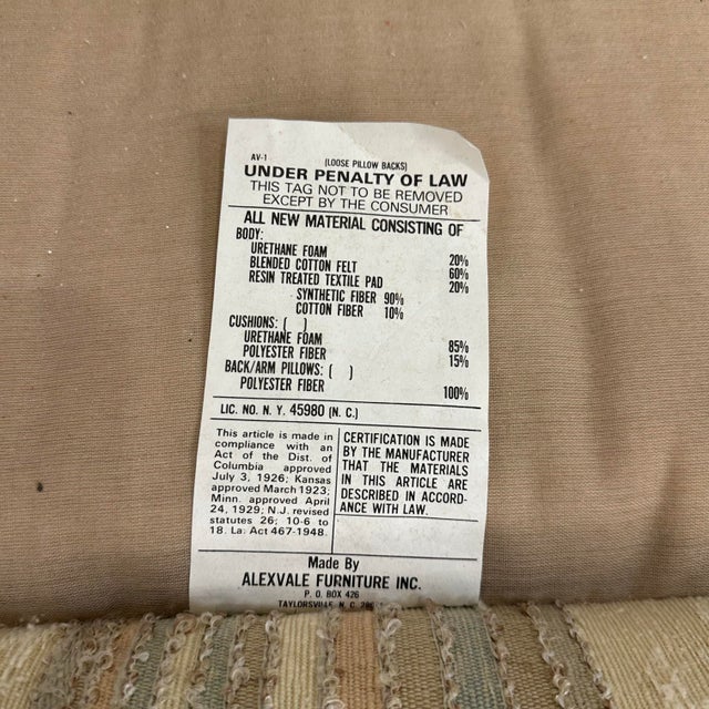 1970s Alex Vale Furniture Wicker Sofa For Sale - Image 11 of 12