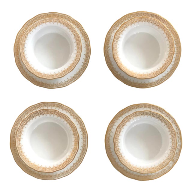 Antique Limoges Porcelain Ramekins & Saucers Set 8 Pieces Chairish