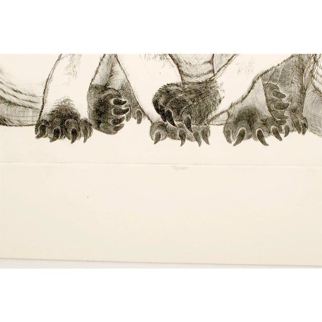 Paper Beagle "Puppies" Etching by Christine McGinnis, Printed by David Lynch For Sale - Image 7 of 8