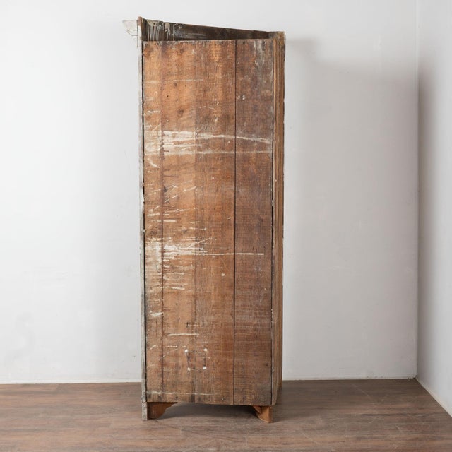 19th Century Swedish Gustavian Gray Pine Corner Cabinet Cupboard For Sale - Image 12 of 12