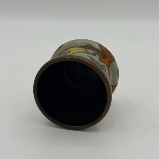 Art Deco Antique Gouda Holland Princess Ivora Miniature Art Pottery Vase 1920s PZH For Sale - Image 3 of 9