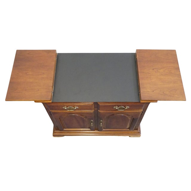 Bernhardt Furniture Solid Cherry Traditional Style 49" Flip Top Server Buffet For Sale - Image 10 of 18