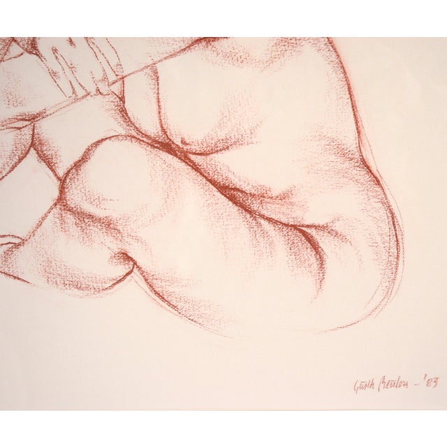 "The Artists Wife" Realistic Nude Woman in Conté on Paper by Garth Benton For Sale In Monterey, CA - Image 6 of 8