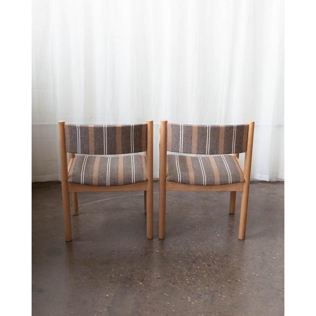Gray 1970s Beech and Wool Dining Chairs Style of Børge Mogensen - Set of 10 For Sale - Image 8 of 18