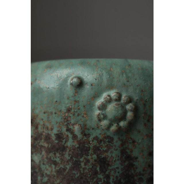 Charcoal Large Art Deco Stoneware Vase by Arne Bang, 1930s For Sale - Image 8 of 15