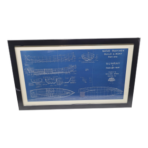 Boat Blueprint of the "Sunray" from Motor Boating Publications