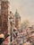 Lee Reynolds VTG Vanguard Studios MCM Paris Cityscape Signed Oil Painting For Sale - Image 4 of 9