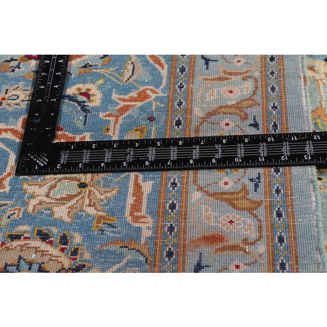 Textile Vintage Persian Kashan Rug, 09'08 X 13'07 For Sale - Image 7 of 10