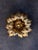 Large Floral Wall Light in Gilded Metal from Masca, Italy, 1970s For Sale - Image 6 of 6