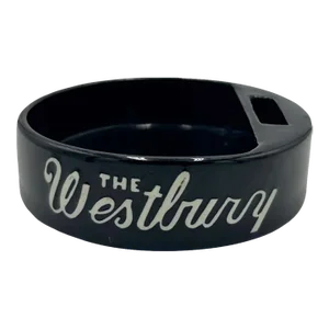 Vintage the Westbury Hotel Polo Bar Black Ashtray Catchall Dish