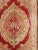 Measures: 4'7 x 6'5 Ornate Rich Red and Cream Antique Turkish Ladik Rug with Floral Medallion, Keivan Woven Arts / rug...