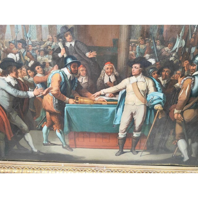North American Artist, Figures, 1750, Oil on Copper For Sale - Image 3 of 18
