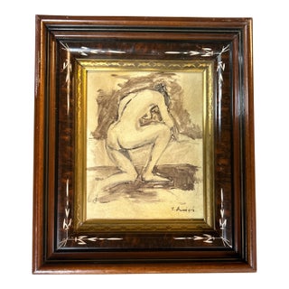 Contemporary Original Female Nude Figure Painting by Stephen Heigh “Study” For Sale