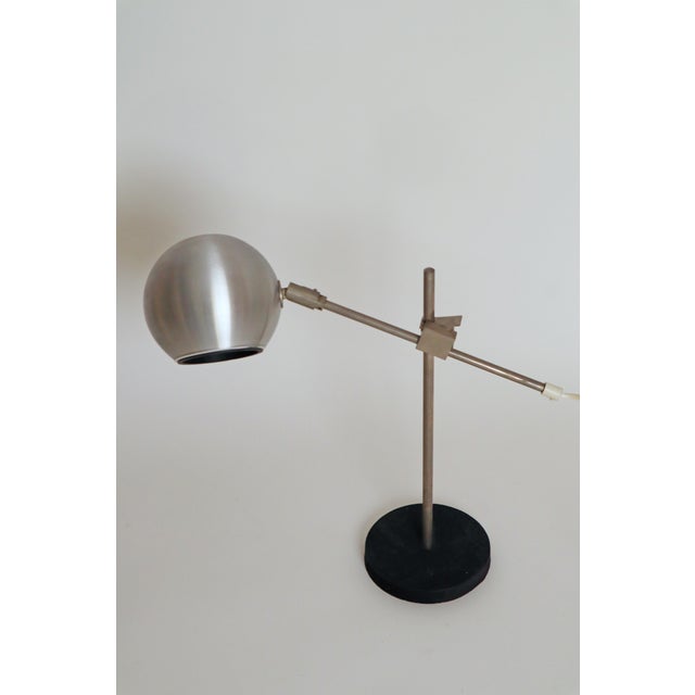 Contemporary Minimalist Architect Space Age Desk Lamp from Bur, 1960 For Sale - Image 3 of 13